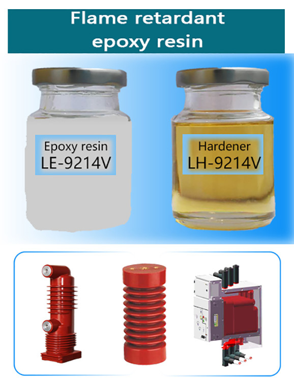 White Epoxy Resin Curing Agent with Silica for 10 to 1100KV Insulators